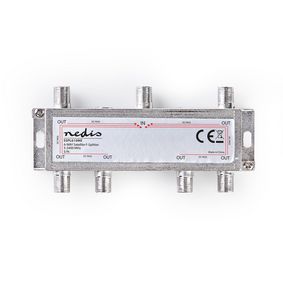 SSPL610ME Satellietsplitter | 5 - 2400 mhz | 17.0 db | aantal ingangen: 1 | outputs: 6 | impedantie externe sp