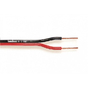 TASR-C102-0.75 Luidsprekerkabel op rol 2x 0.75 mm² 100 m zwart/rood