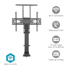 TVSM5840BK Smartlife motorized tv lift | 37 - 80 