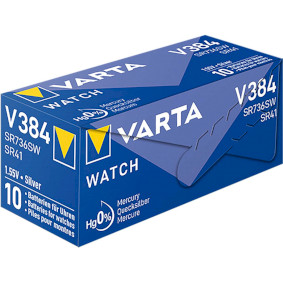 VARTA-V384 Zilveroxide batterij sr41 1.55 v 38 mah 1-pack
