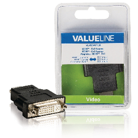 VLVB34910B High speed hdmi met ethernet adapter hdmi-connector - dvi-d 24+1-pins female zwart