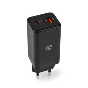 WCGPD65W100BK Oplader | 65 w | gan | pd3.0 18w / pd3.0 20w / pd3.0 27w / pd3.0 36w / pd3.0 45w / pd3.0 60w / pd3.0