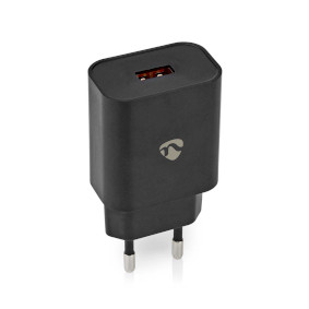 WCQC302ABK Oplader | 18 w | snellaad functie | 1.5 / 2.0 / 3.0 a | outputs: 1 | usb-a | geen kabel inbegrepen |