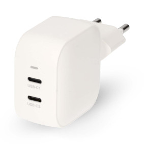 WGCHA35WWT Oplader | 35 w | gan | pd3.0 | snellaad functie | 1.75 / 2.33 / 2.92 / 3.0 a | outputs: 2 | 2x usb-c