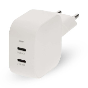 WGCHA45WWT Oplader | 45 w | gan | pd3.0 | snellaad functie | 2.25 / 3.0 a | outputs: 2 | 2x usb-c™ | auto
