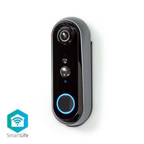 WIFICDP20GY Smartlife videodeurbel | wi-fi | batterij gevoed | full hd 1080p | cloud opslag (optioneel) / micros