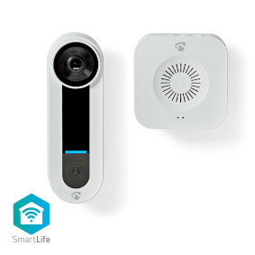 WIFICDP40CWT Smartlife videodeurbel | wi-fi | netvoeding | 1536x1536 | cloud opslag (optioneel) / microsd (niet i