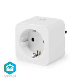 WIFIP121FWT Smartlife slimme stekker | wi-fi | ip21 | energiemeter | 3680 w | type f (cee 7/3) | 0 - 55 °c 