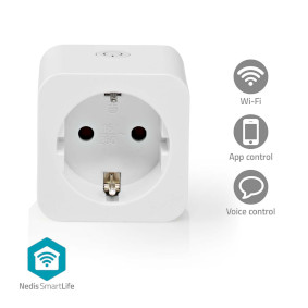 WIFIP121FWT Smartlife slimme stekker | wi-fi | ip21 | energiemeter | 3680 w | type f (cee 7/3) | 0 - 55 °c 