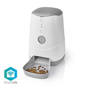 WIFIPET10CWT Smartlife dierenvoeding dispenser | automatische voerbak kat en hond | wi-fi | 3.7 l | android™