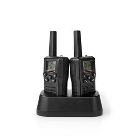 WLTK1010BK Walkie talkie set | 2 handsets | tot 10 km | frequentiekanalen: 8 | ptt / vox | tot 6 uur | oplaadst