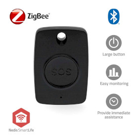 ZBPB10BK Smart home paniekknop | zigbee 3.0 | batterijtype: cr2450 | zwart