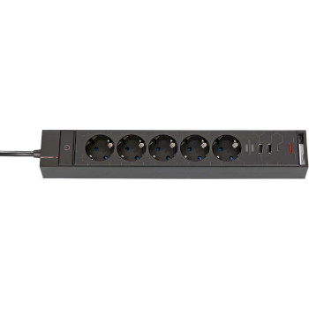 1153560100 Gaming stekkerdoos gsl 05 5-voudig met 2 usb-laadfuncties 1,5m h05vv-f3g1.5 type f Product foto