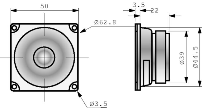 VS-2210 Inbouw speaker Product foto