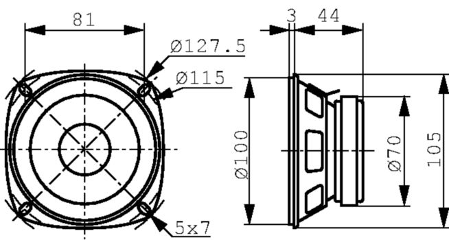 VS-FR10/4 Inbouw speaker Product foto