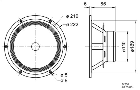 VS-B200 Inbouw speaker Product foto