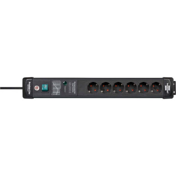1951160402 Premium-line 6-voudige stekkerdoos met overspanningsbeveiliging tot 60.000 a
