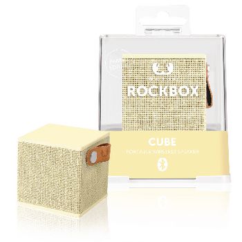 1RB1000BC Bluetooth-speaker rockbox cube fabriq edition 3 w buttercup