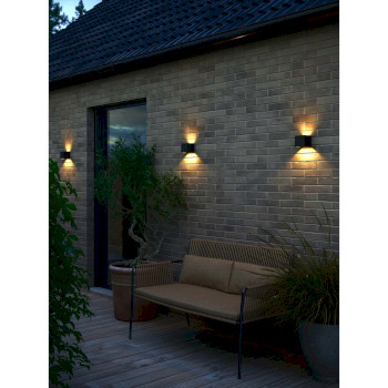2418331003 Milda kubi wandlamp zwart Product foto