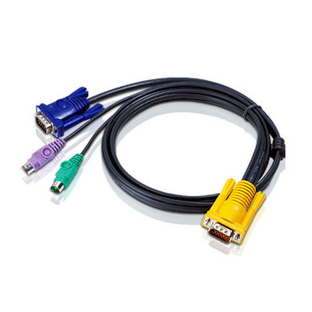 2L-5203P 3m ps/2 kvm kabel met 3 in 1 sphd