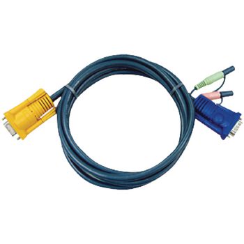 2L-5205A Kvm kabel vga male / 2x ps/2-connector / 2x 3.5 mm male - aten sphd15-y 5.0 m