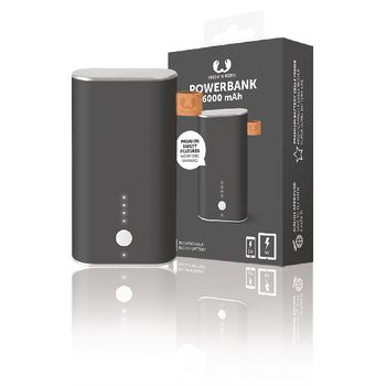 2PB2000CC Draagbare powerbank 6000 mah usb concrete