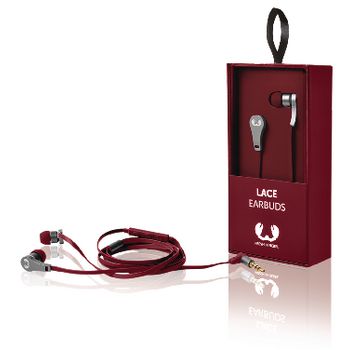 3EP100RU Lace headset in-ear 3.5 mm ingebouwde microfoon 1.2 m ruby