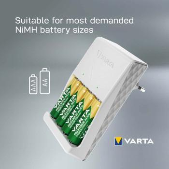 57657101451 Stekker oplader 4x aa 2100 mah Product foto