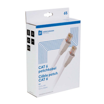 695020403 Inkab5 1,5m witte cat6 patchkabel rj45 | shopconcept Verpakking foto