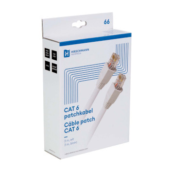 695020404 Inkab5 3m witte cat6 patchkabel rj45 | shopconcept Verpakking foto