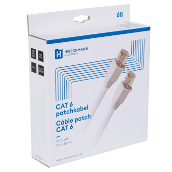 695020406 Inkab5 10m witte cat6 patchkabel rj45 | shopconcept Verpakking foto