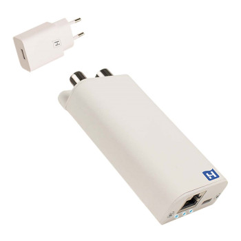 695020693 Inca 1g white + usb gigabit internet over coax adapter inclusief usb-voeding Product foto