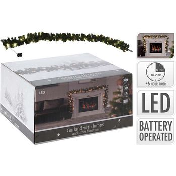 767800600 Garland | 270 cm | 30 led | timer | battery operated