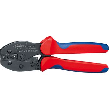 97 52 34 SB Crimping pliers non-insulated, open plug connectors (2.8 + 4.8 mm) 1...2.5 mm²