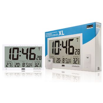 866403 Zendergestuurde lcd jumbo klok