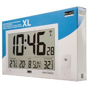 866403 Zendergestuurde lcd jumbo klok Verpakking foto