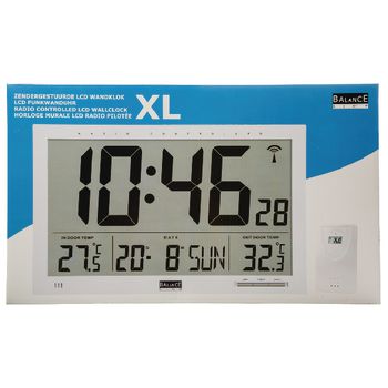 866403 Zendergestuurde lcd jumbo klok Verpakking foto