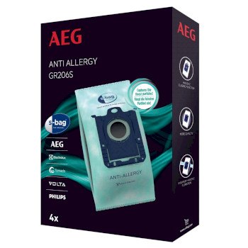 9001684761 Gr206s s-bag® anti-allergy - 4 stofzuigerzakken Verpakking foto