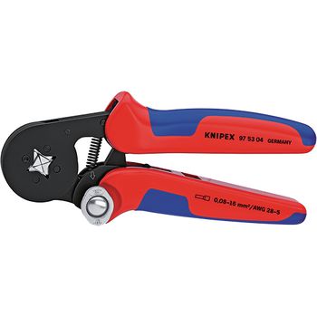 97 53 04 SB Crimping pliers for end sleeves (ferrules) square crimping of wire end ferrules 405 g 0.08...16 mm&#