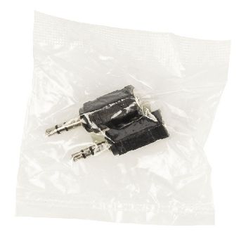 AC-025 Stereo-audio-adapter 3.5 mm male - 2.5 mm female zwart Verpakking foto