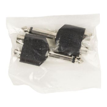 AC-036 Mono-audio-adapter 6.35 mm male - 2x rca female zwart Verpakking foto