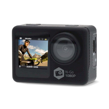 ACAM31BK Action cam | dubbel scherm | 1080p@30fps | 12 mpixel | waterbestendig tot: 30.0 m | 70 min | wi-fi | Product foto