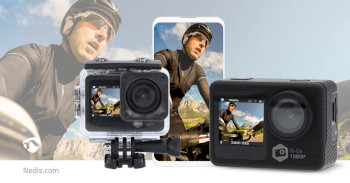 ACAM31BK Action cam | dubbel scherm | 1080p@30fps | 12 mpixel | waterbestendig tot: 30.0 m | 70 min | wi-fi | Product foto