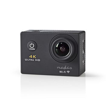 ACAM40BK Action cam | 4k@30fps | 16 mpixel | waterbestendig tot: 30.0 m | 90 min | wi-fi | app beschikbaar vo Product foto