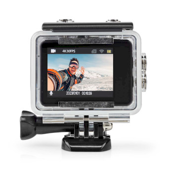 ACAM51BK Action cam | dubbel scherm | 4k@30fps | 16 mpixel | waterbestendig tot: 30.0 m | 90 min | wi-fi | ap Product foto