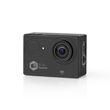 ACAM61BK Action cam | enkel scherm | 4k@60fps | 16 mpixel | waterbestendig tot: 30.0 m | 90 min | wi-fi | app Product foto