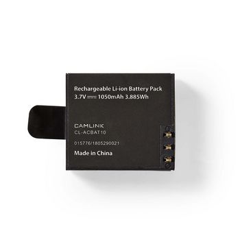 ACBT10BK Reservebatterij actiecamera | 1050 mah | max. 70 minuten | 3,7 v In gebruik foto