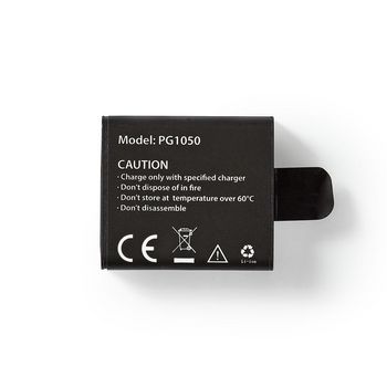 ACBT10BK Reservebatterij actiecamera | 1050 mah | max. 70 minuten | 3,7 v Product foto