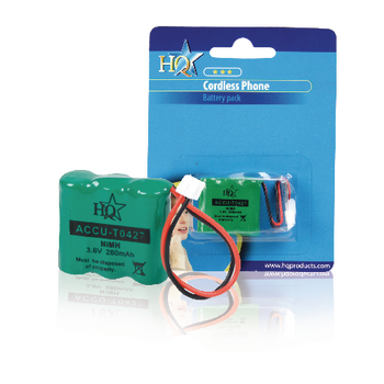ACCU-T0427 Oplaadbare nimh batterij pack 3.6 v 280 mah 1-blister
