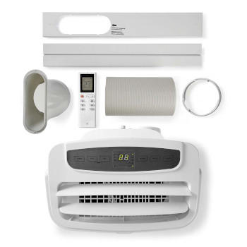 ACMB1WT12 Mobiele airconditioner | 12000 btu | 100 m³ | 3 snelheden | afstandsbediening | uitschakeltimer Inhoud verpakking foto